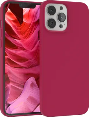 Produktbild von EAZY CASE Silikonhülle für Apple iPhone 13 Pro Max Silikon Backcover Schutz in Rot
