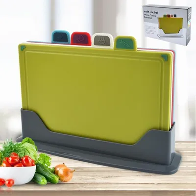 Produktbild von 360Home Kunststoff-Brett 4 Stück Schneidebrett-Set Küchenschneidebrett-Set