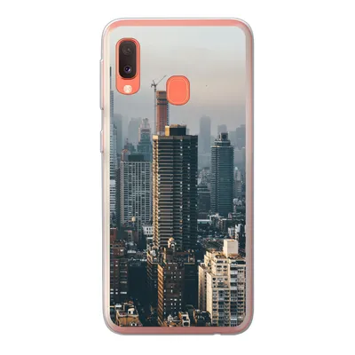Produktbild von MuchoWow® Handyhülle Schutzhülle Hülle für Samsung Galaxy A20e New York - Skyline - Amerika Silikon Softcase Handy Hülle - Abdeckung