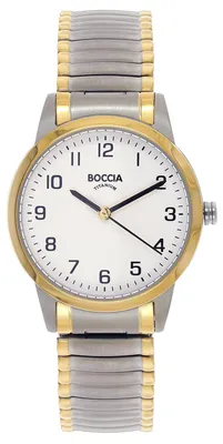 Produktbild von Boccia 3328-04 Damen-Armbanduhr Titan mit Zugband Bicolor
