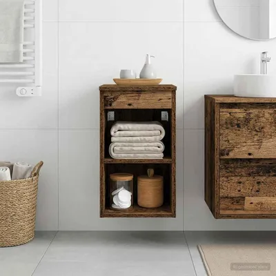 Productafbeelding van Maison Exclusive - Badkamerkast van gerecycled hout, 30 x 44,5 x 50 cm
