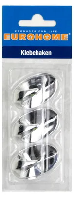 Produktbild von 3er Klebehaken EUROHOME® – aus Kunststoff, 2,5x6x16cm – für Ihre Küche oder Ihr Badezimmer