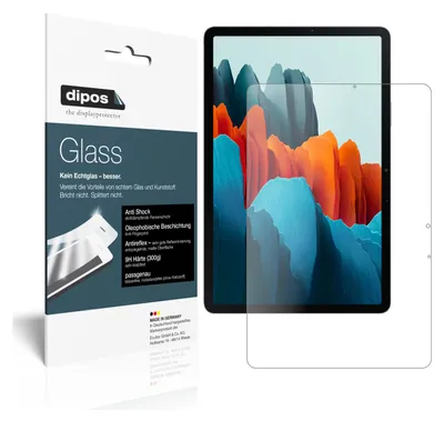Produktbild von 2x Schutzfolie für Samsung Galaxy Tab S7 Plus matt - Anti-Shock 9H Folie dipos Glass Kunststoffglas