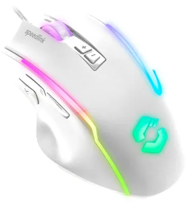 Zdjęcie produktu dla SPEEDLINK SL-680024-WT, Dla praworęcznych, Optyczny, USB Typu-A, 12800 DPI, Biały