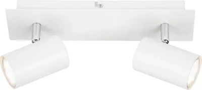 Zdjęcie produktu dla Reflektor sufitowy – lampa sufitowa z żarówką o klasie energetycznej A* – do salonu, z regulacją kąta nachylenia – do przedpokoju