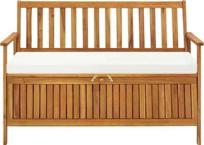 Immagine prodotto di Cassapanca da Giardino in Legno Massello di Acacia 120x63x84 cm