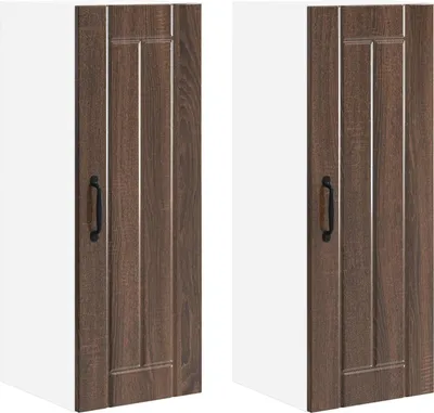 Obrázek produktu pro Nástěnná skříňka LUCCA 2 pcs Hnědý dub 30 x 31 x 80 cm