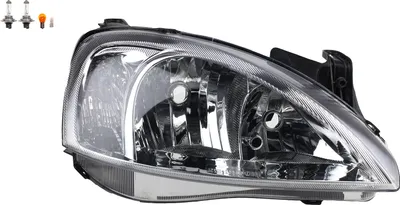 Produktbild von Scheinwerfer passend für Opel Corsa C 09/2000 -06/03 Rechts Leuchtmittel 1216138 1216139 93173252 93173254 Johns