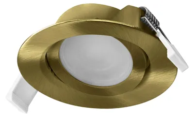 Immagine prodotto di OSRAM 4099854595707 Set di faretti LED da incasso orientabili a 120°, in ottone