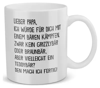 Produktbild von 22Feels Papa Geschenk Vatertag Vater Tasse Geburtstag Kaffeetasse Männer Weihnachten Herrentag Geschenkidee