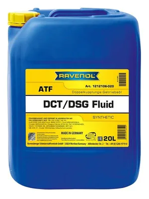 Produktbild von RAVENOL Für DCT/DSG Automatikgetriebeöl 20L 1212106-020-01-999 für VW Golf VII Schrägheck (5G1, BQ1, BE1, BE2) Golf IV Schrägheck (1J1) GOLF VI (5K1)