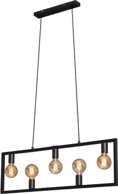 Produktbild von Briloner KOTAK E27 Pendelleuchte 5-fach Schwarz
