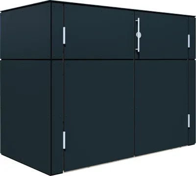 Immagine prodotto di Armadio per apparecchiature Bertilo HPL Terrazza - 6 mm antracite