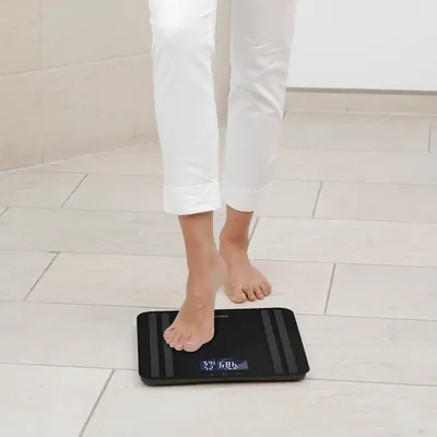Zdjęcie produktu dla Medisana 40484, Elektroniczna waga osobista, 180 kg, 0,1 g, Czarny, kg, lb, ST, Prostokąt