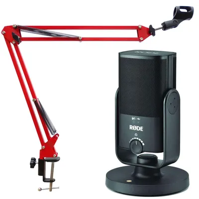 Image de Rode NT-USB MINI avec bras articulé NB35RD Rouge