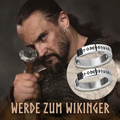 Produktbild von VIKING CRAFT Wikinger Ohrringe Männer Edelstahl - Herren Ohrringe mit Runen - Wikinger Schmuck, Wikinger Deko, Keltische Ohrringe