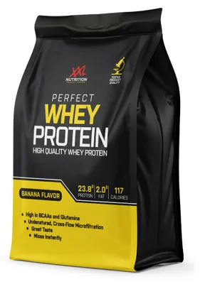 Productafbeelding van XXL Nutrition Perfect Whey Protein-banana (750 gr), AI-gegenereerde afbeelding