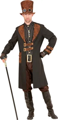 Produktbild von Retro Steampunk Herrenkostüm elegant und komplett - Steam Punk Gothic 3XL - 58/60