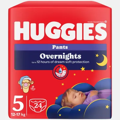 Zdjęcie produktu dla Majtki HUGGIES Overnights vel. 5 (24 ks)