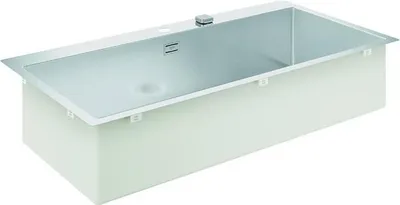 Produktbild von GROHE K800 120-S, Aufsatzwanne, Rechteckig, Edelstahl, Edelstahl, 1 Becken, Rechteckig
