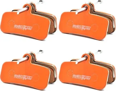 Produktbild von Fahrradbremsbeläge - Schwarz - 39,5 x 24 x 4 mm - Metallische Scheibenbremsbeläge - Für Fahrräder
