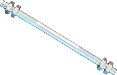Produktbild von 1 Stück Gewindestange M12 Rechts - Links Gewinde 160 mm + 4 Muttern