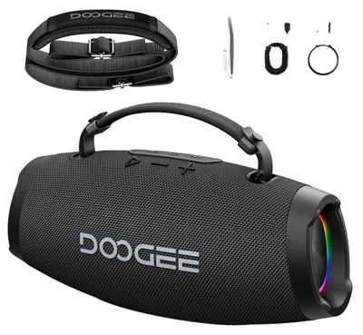 Immagine prodotto di Altoparlante Bluetooth, bassi potenti, design impermeabile, colore nero