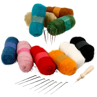 Produktbild von Creativ Company 99967, Aprikose, Blau, Braun, Grün, Pink, Rot, Violett, Weiß, Wolle, 22 Stück(e)