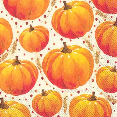 Produktbild von PUMPKIN ALLOVER linen Lunch-Servietten L 925166