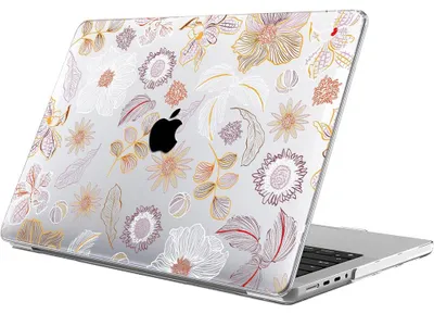 Image de Coque pour MacBook Air 15 Pouces 2026 2025 2024 2023 M5 M4 M3 M2, Protection Rigide Antidéraprant Antichoc Motif Floral Vintage