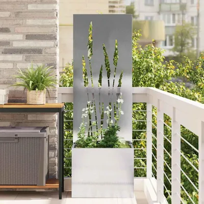 Obrázek produktu pro Maison Exclusive – zahradní zástěna, stříbrná, 50 x 150 cm, nerezová ocel