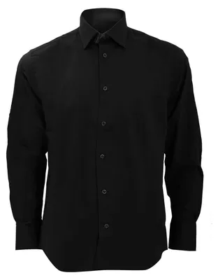 Obrázok produktu pre Russell Collection - Pánska košeľa s dlhým rukávom FK2104 (XL) (čierna)