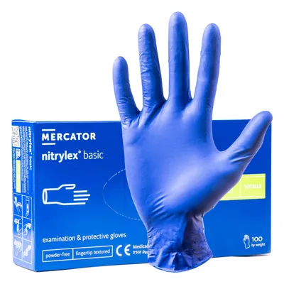 Image de MERCATOR NitrylexBasic gants non poudrés, taille S, 100 pcs.