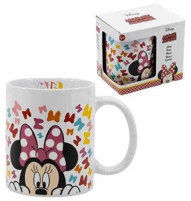 Produktbild von Disney Minnie Mouse Keramiktasse, 325 ml, Kinder-Frühstückstasse
