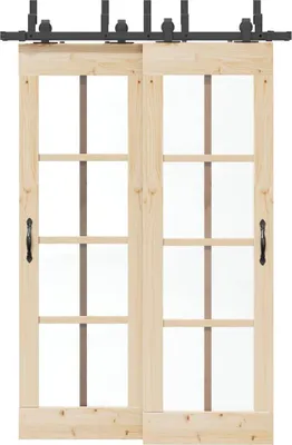 Obrázek produktu pro vidaXL Sada kování pro posuvné dveře 152,5 cm ocel černá