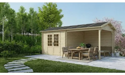 Produktbild von Gartenhaus, Gerätehaus 18m2 - 5.79x3m - 28mm