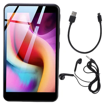 Obrázek produktu pro 80GB MP3 přehrávač s Bluetooth, Wi-Fi, 3,97palcovým HD dotykovým displejem, podporou formátu MP4 pro Android, černý