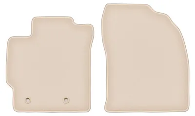 Produktbild von DURBAN Beige Velours-Fußmatten vorne für Toyota Corolla E16 Limousine, Schrägheck (2013-2019)