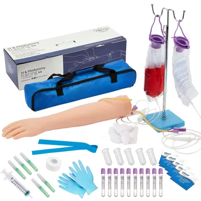 Aderlass-Übungsset mit Arm, IV & Venenpunktion