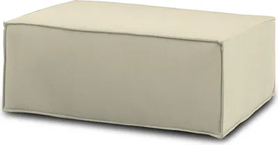 Produktbild von Talamo Italia Pouf Eva,  Italy, Sessel aus gepolstertem Stoff, Cm 100x70h43 Beige