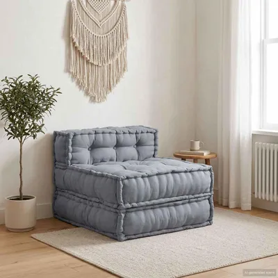Immagine prodotto di vidaXL Divano modulare in tessuto, grigio, 70 x 70 x 56 cm