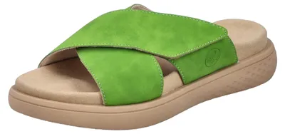 Produktbild von Rieker Damen Pantolette pflegeleicht Klettverschluss komfortabel leicht V1579, Größe:37 EU, Farbe:Grün