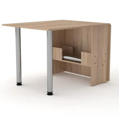 Produktbild von Klapptisch 170 x 81 x 73 cm Sonoma Eiche – Ausklappbarer Tisch, Esstisch, platzsparender Funktionstisch, Küchentisch, Holzoptik, Metallbeine