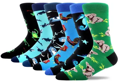 Produktbild von Herrensocken Baumwollsocken - Baumwolle - Lustiges Motiv - Bunt - Für den Alltag