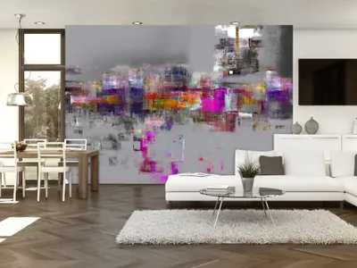 Produktbild von Vlies Fototapete 300x210 cm Tapeten Wandtapete XXL Abstrakt - wie gemalt f-C-0025-a-a