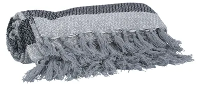 Produktbild von Graues, gewebtes Baumwollplett 125x150 cm