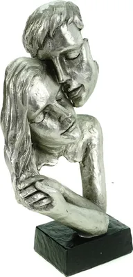 Produktbild von Formano Moderne Büste Paar auf Sockel Liebespaar Figur Poly 30 cm