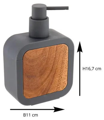 Produktbild von TENDANCE | Seifenspender - Lotionspender - Pumpspender - 350 ml - grau braun - Flüssigseifenspender