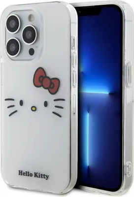 Immagine prodotto di Cover posteriore in TPU per iPhone 14 Pro Max di Hello Kitty - Faccia da gattina - Bianco
