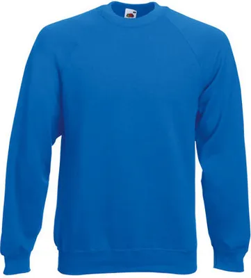 Produktbild von Fruit of the Loom - Classic Raglan Sweat - Royal Blue - M